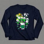 Snoopy and Friends Celebrating St Patricks Day with Shamrocks 91 Long Sleeves
