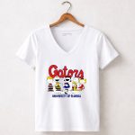 Snoopy and Friends Florida Gators University of Florida characters 5 Womens V Neck.jpg