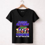 Snoopy and Friends Florida Gators forever not just when we win 7 Womens V Neck.jpg