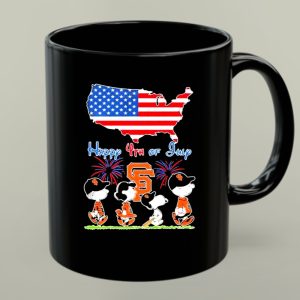 Snoopy and Friends Happy 4th Of July San Francisco Giants Map USA 1 mug 1.jpg