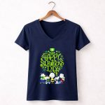 Snoopy and Friends Happy St Patrick Day 5 Womens V Neck