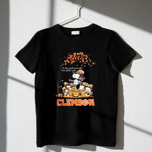 Snoopy and Friends Its The Most Wonderful Halloween Clemson Tigers 1 T Shirt.jpg