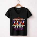 Snoopy and Friends The One Where We Root For Auburn Tiger 7 Womens V Neck.jpg
