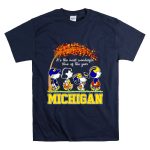 Snoopy and Friends its the most wonderful time of the year Michigan Wolverines T Shirt 7.jpg