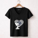 Snoopy and Heart Graphic with Tampa Bay Rays 7 Womens V Neck.jpg