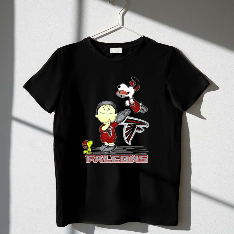 Snoopy And Peanuts Celebrating Atlanta Falcons Football 1 T Shirt