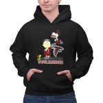 Snoopy and Peanuts Celebrating Atlanta Falcons Football 2 Hoodie