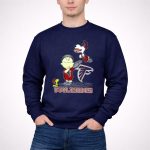 Snoopy and Peanuts Celebrating Atlanta Falcons Football 3 Sweatshirt
