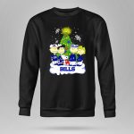 Snoopy and Peanuts Characters Celebrating with Buffalo Bills Christmas Tree 9 Sweatshirt 2.jpg