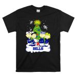 Snoopy and Peanuts Characters Celebrating with Buffalo Bills Christmas Tree T Shirt 6 2.jpg