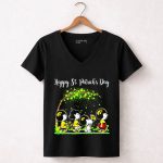 Snoopy and Peanuts Hawkeyes Iowa Happy St Patricks Day shirt 5 Womens V Neck1
