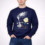 Snoopy and Philadelphia Eagles Logo Dance 3 Sweatshirt