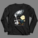 Snoopy and Philadelphia Eagles Logo Dance 4 Long Sleeves