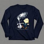 Snoopy and Philadelphia Eagles Logo Dance 6 Long Sleeves