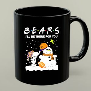 Snoopy and Snowman Chicago Bears Ill Be There for You Christmas Football 1 mug.jpg
