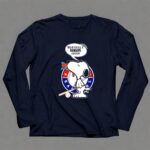 Snoopy and Texas Rangers Baseball Fans United Against Haters 6 Long Sleeves.jpg