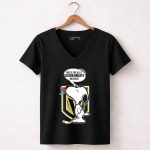 Snoopy and Vegas Golden Knights Haters Funny Hockey Theme 7 Womens V Neck.jpg