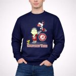 Snoopy and Woodstock Celebrate Alabama Crimson Tide Football 3 Sweatshirt