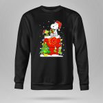 Snoopy and Woodstock Celebrating Christmas with Calgary Flames 9 Sweatshirt.jpg