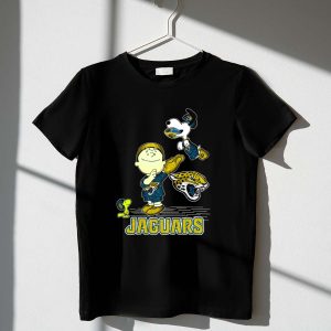 Snoopy and Woodstock Celebrating Jacksonville Jaguars with Lucy 1 T Shirt