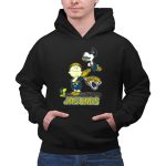 Snoopy and Woodstock Celebrating Jacksonville Jaguars with Lucy 2 Hoodie