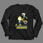 Snoopy and Woodstock Celebrating Jacksonville Jaguars with Lucy 4 Long Sleeves