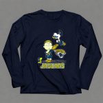 Snoopy and Woodstock Celebrating Jacksonville Jaguars with Lucy 6 Long Sleeves