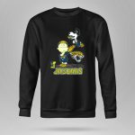 Snoopy and Woodstock Celebrating Jacksonville Jaguars with Lucy 9 Sweatshirt