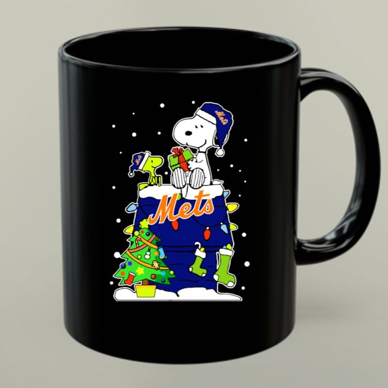Snoopy And Woodstock Christmas Mets Fans Delight 1 Mug.jpg