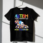 Snoopy and Woodstock Detroit Lions Autism its ok to be different 1 T Shirt