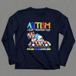 Snoopy and Woodstock Detroit Lions Autism its ok to be different 4 Long Sleeves1