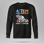 Snoopy and Woodstock Detroit Lions Autism its ok to be different 9 Sweatshirt