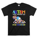 Snoopy and Woodstock Detroit Lions Autism its ok to be different T Shirt 6