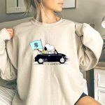 Snoopy and Woodstock Driver Car Seattle Kraken 3 Sweatshirt.jpg