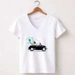 Snoopy and Woodstock Driver Car Seattle Kraken 5 Womens V Neck.jpg