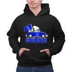 Snoopy and Woodstock Driving Car Cowboys Flag 2 Hoodie