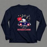 Snoopy and Woodstock Driving car just a girl who lover fall and love Carolina Hurricanes 6 Long Sleeves.jpg