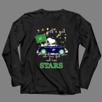 Snoopy and Woodstock Driving car just a girl who lover fall and love Dallas Stars 4 Long Sleeves.jpg