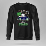 Snoopy and Woodstock Driving car just a girl who lover fall and love Dallas Stars 9 Sweatshirt.jpg