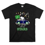 Snoopy and Woodstock Driving car just a girl who lover fall and love Dallas Stars T Shirt 6.jpg
