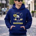 Snoopy and Woodstock Driving car just a girl who lover fall and love Milwaukee Brewers 8 Hoodie.jpg