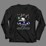 Snoopy and Woodstock Driving car just a girl who lover fall and love Oakland Athletics 4 Long Sleeves.jpg