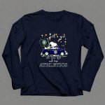 Snoopy and Woodstock Driving car just a girl who lover fall and love Oakland Athletics 6 Long Sleeves.jpg