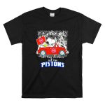 Snoopy and Woodstock Just a Girl Who Loves Christmas and Detroit Pistons T Shirt 6