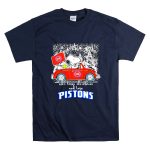 Snoopy and Woodstock Just a Girl Who Loves Christmas and Detroit Pistons T Shirt 7
