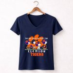 Snoopy and Woodstock Peanuts The One Where We Root For Clemson Tigers 5 Womens V Neck.jpg