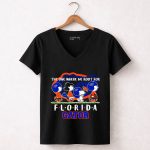 Snoopy and Woodstock Peanuts The One Where We Root For Florida Gators 7 Womens V Neck.jpg