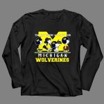 Snoopy and Woodstock Peanuts The One Where We Root For Michigan Wolverine 4 Long Sleeves.jpg