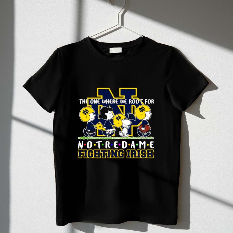 Snoopy And Woodstock Peanuts The One Where We Root For Notre Dame Fighting Irish 1 T Shirt.jpg