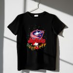 Snoopy and Woodstock Santa Christmas Columbus Blue Jackets 1 T Shirt.jpg